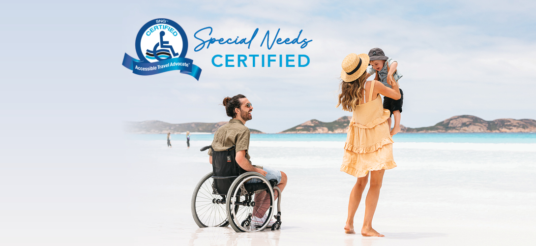 Working with individuals and families to plan and book Autism, Special Needs, and Accessible friendly vacations.